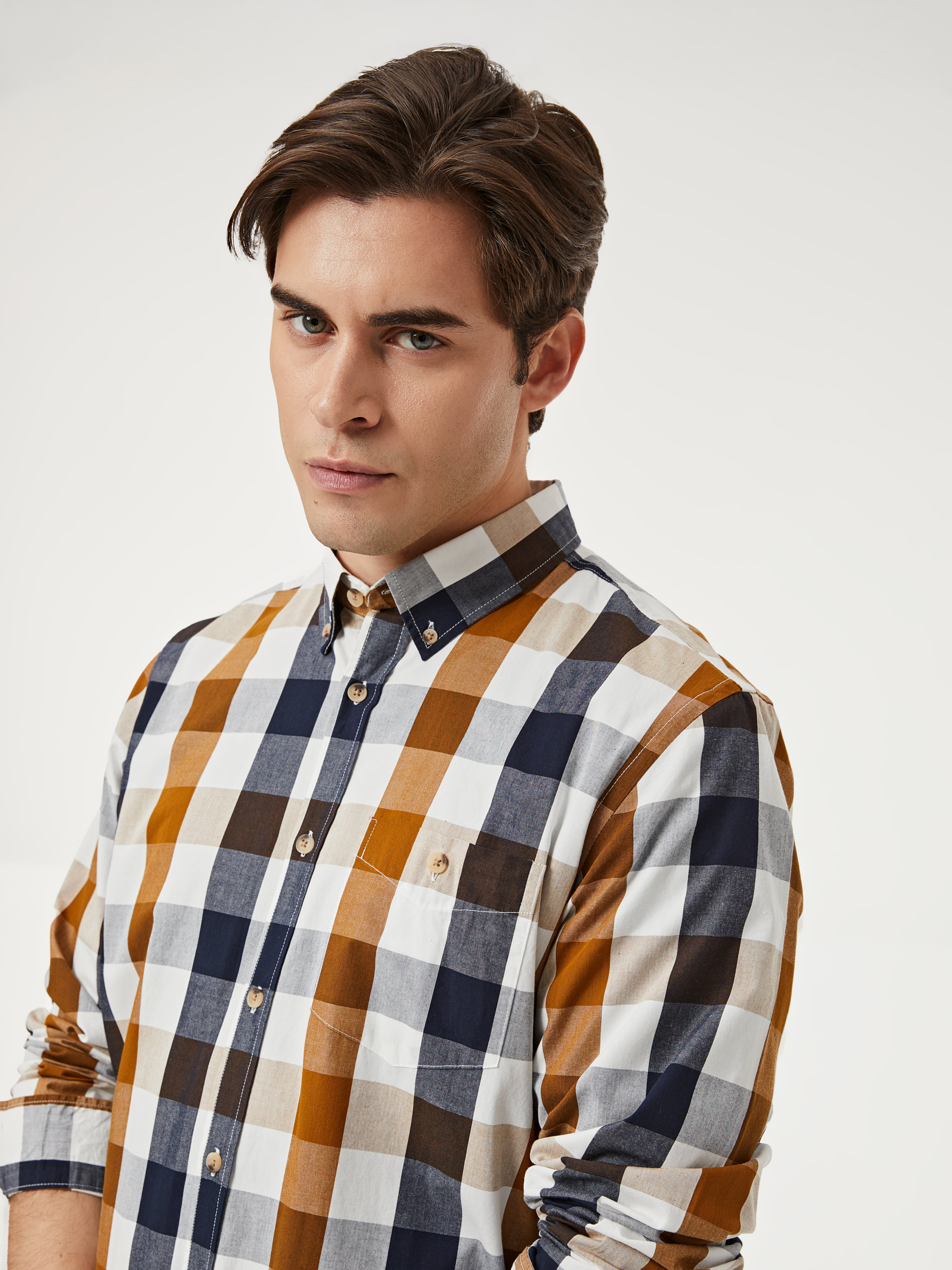 Camisa xadrez 100% algodão