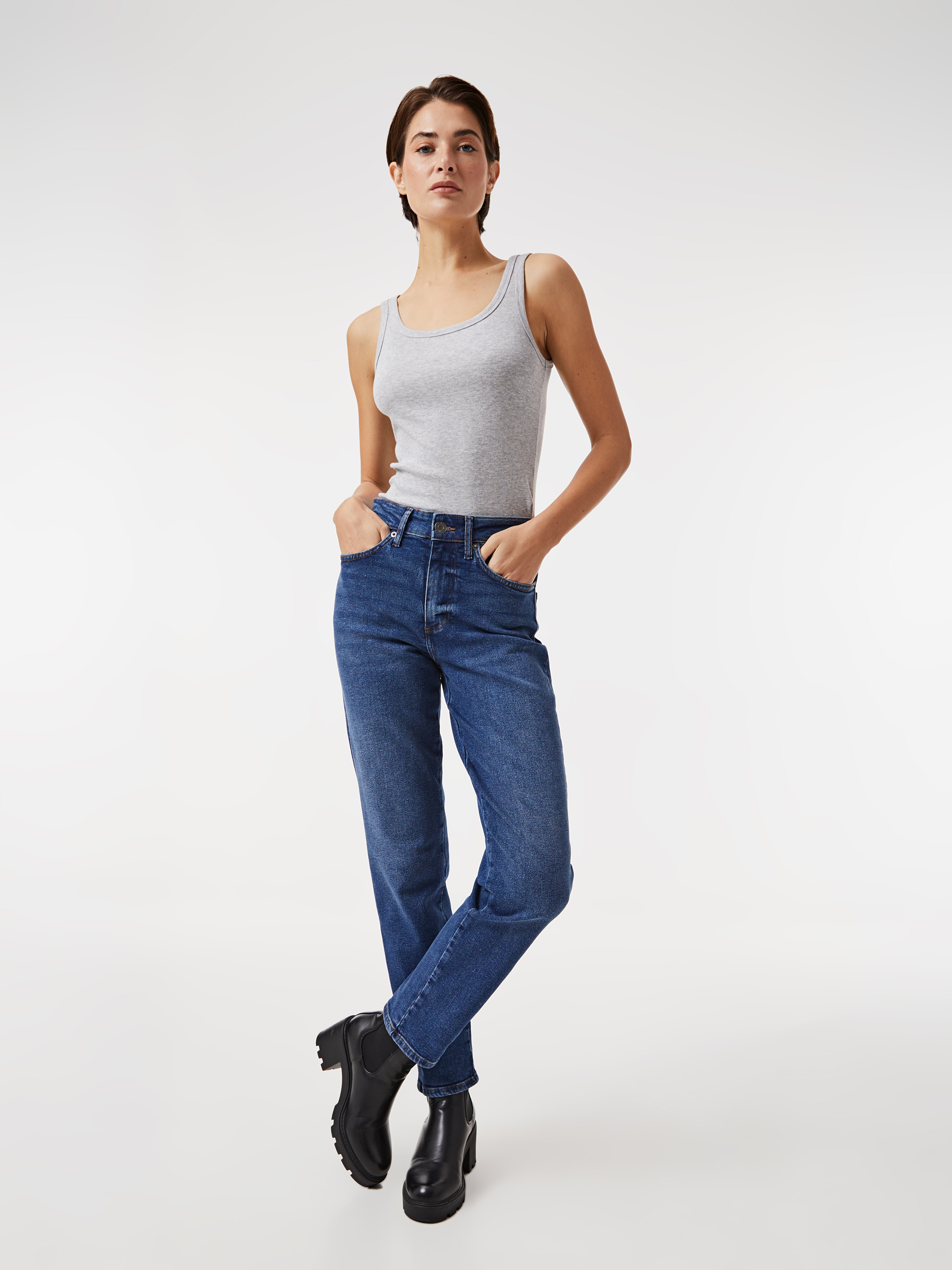 Calças de ganga straight fit