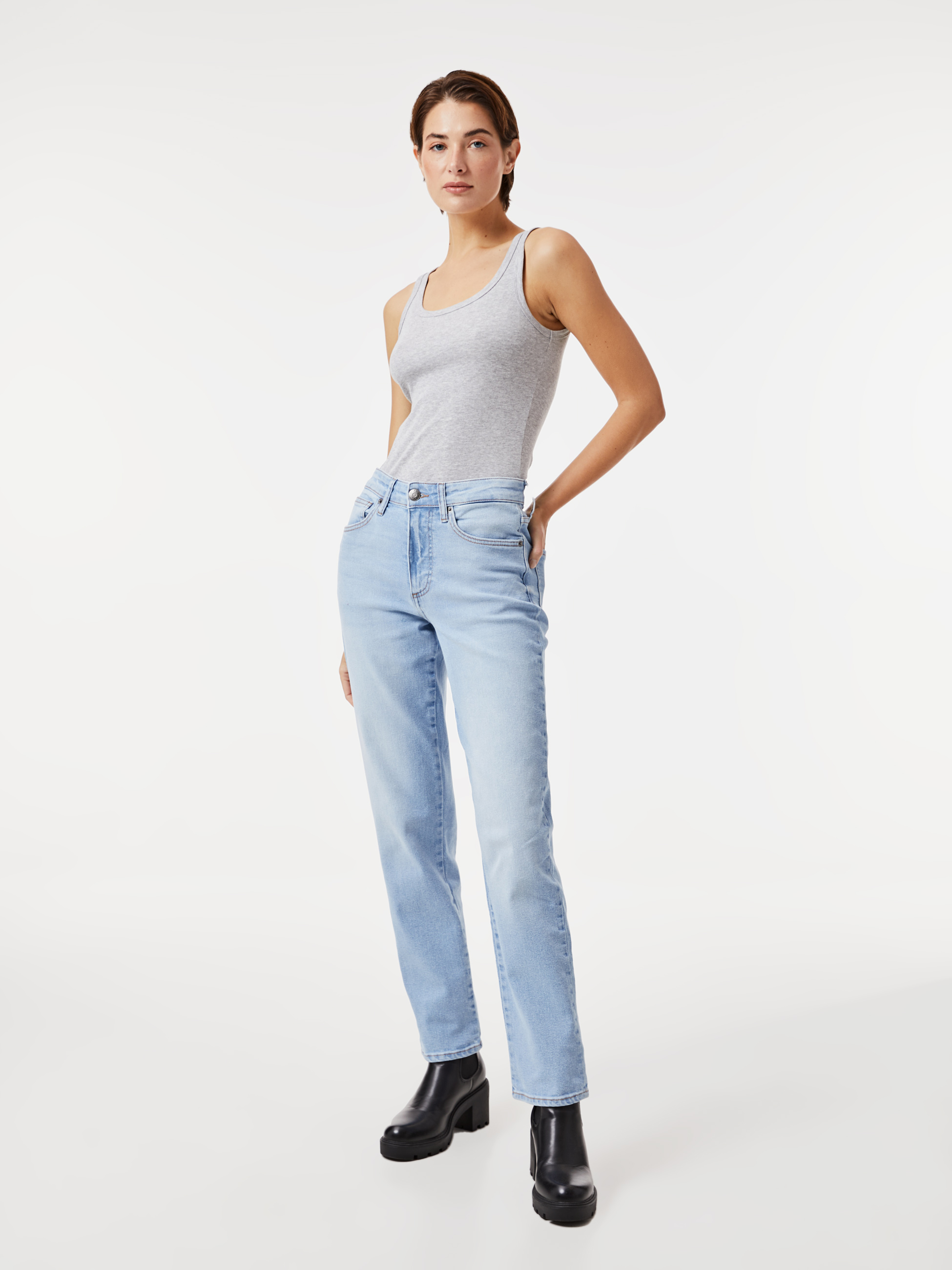 Calças de ganga straight fit