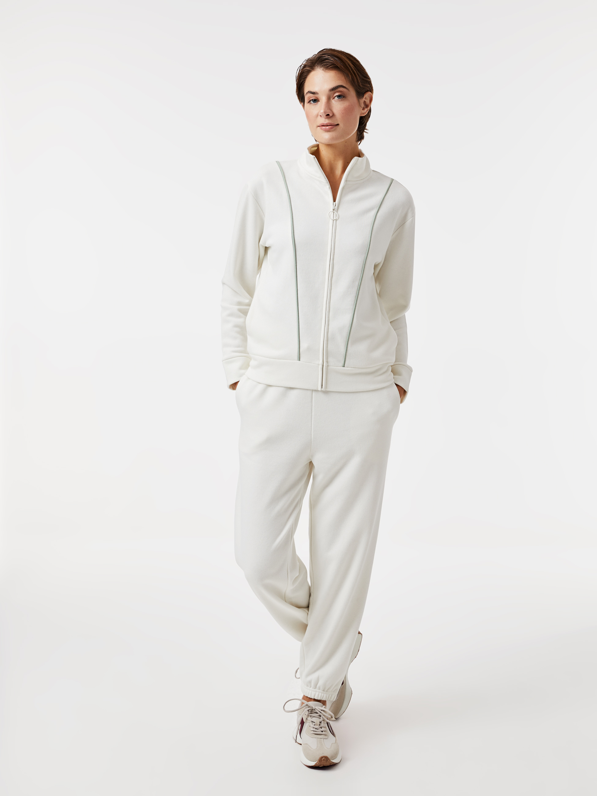 Casaco malha com fecho