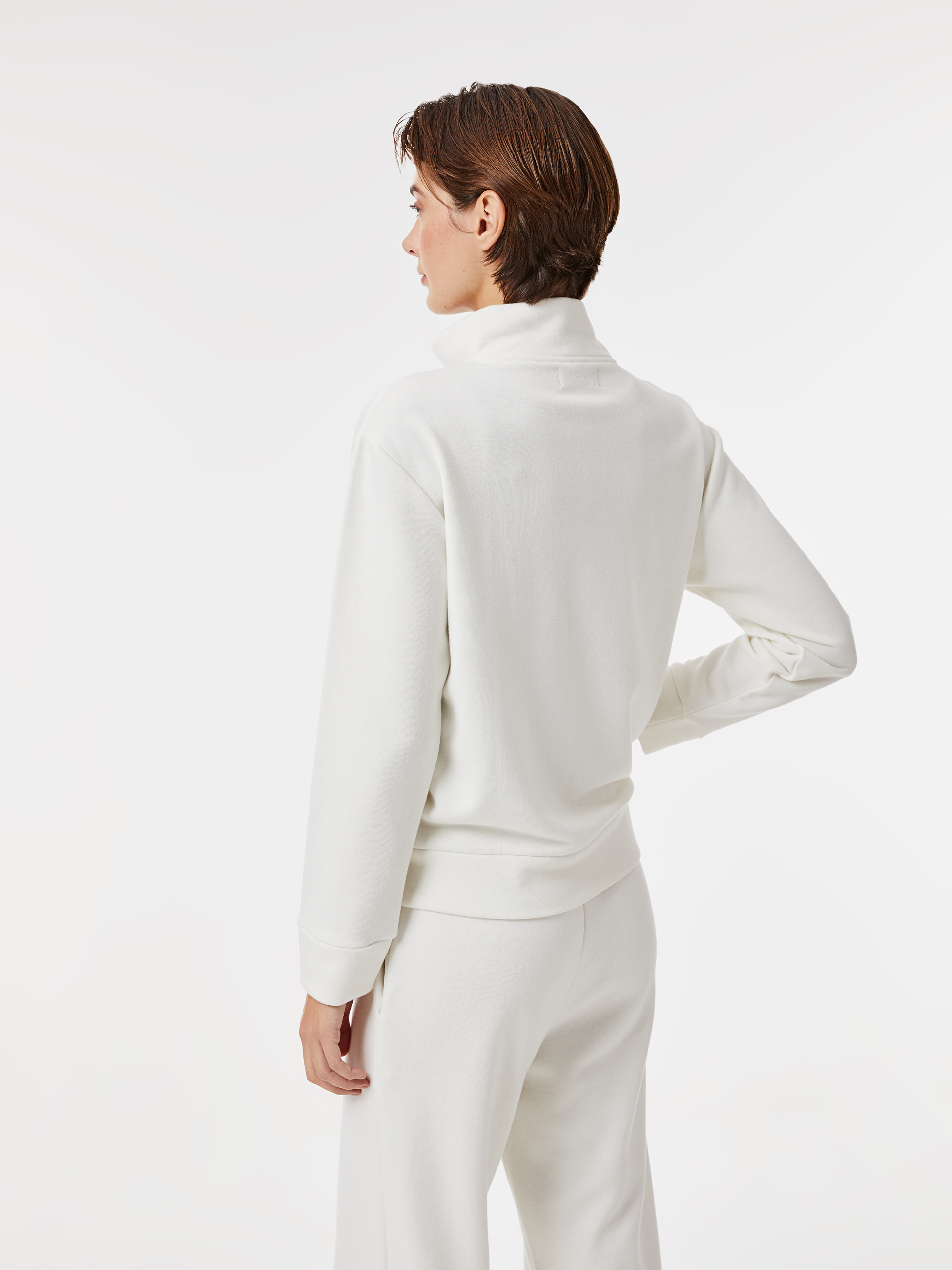 Casaco malha com fecho