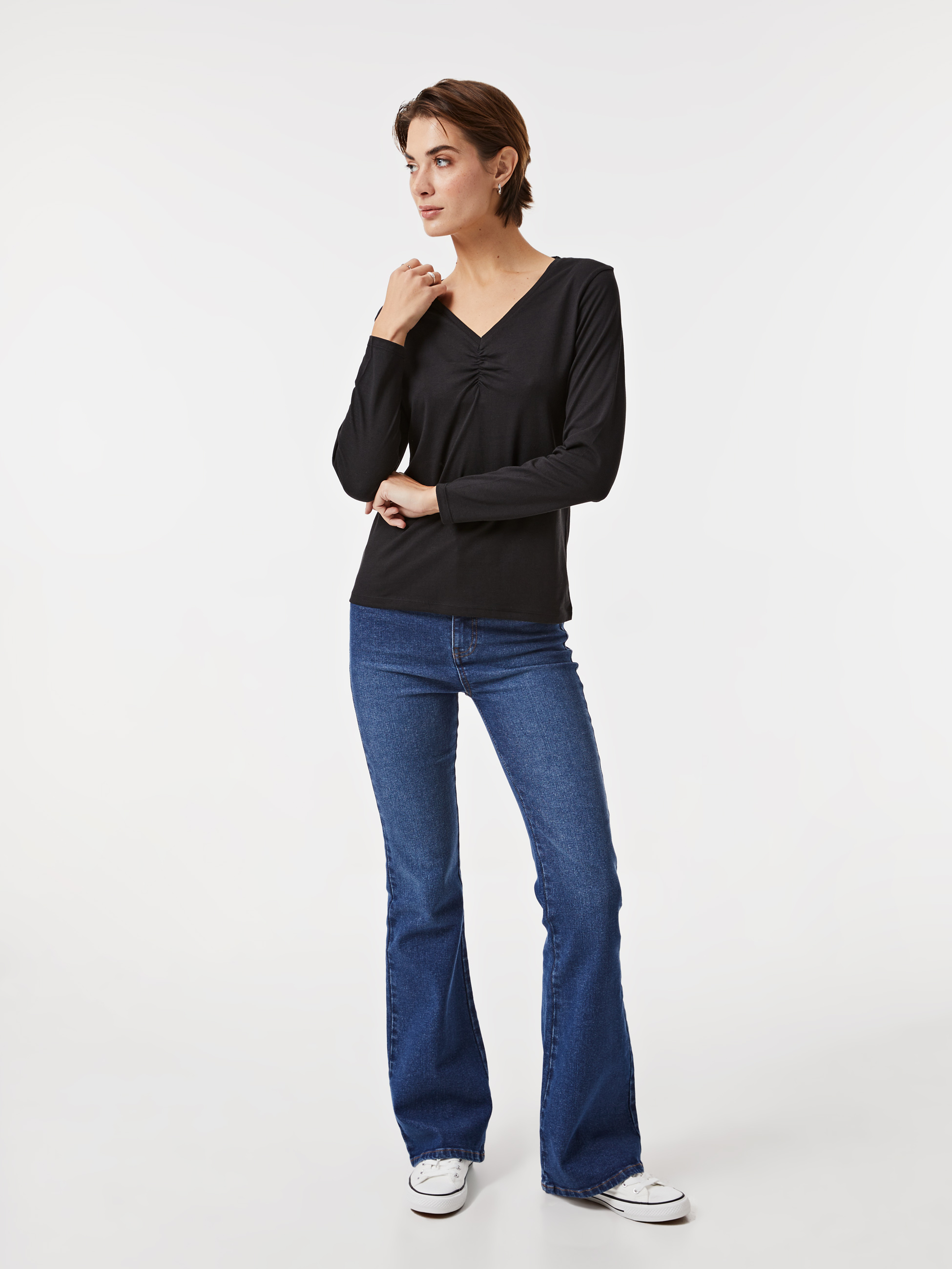 Camisola com franzido