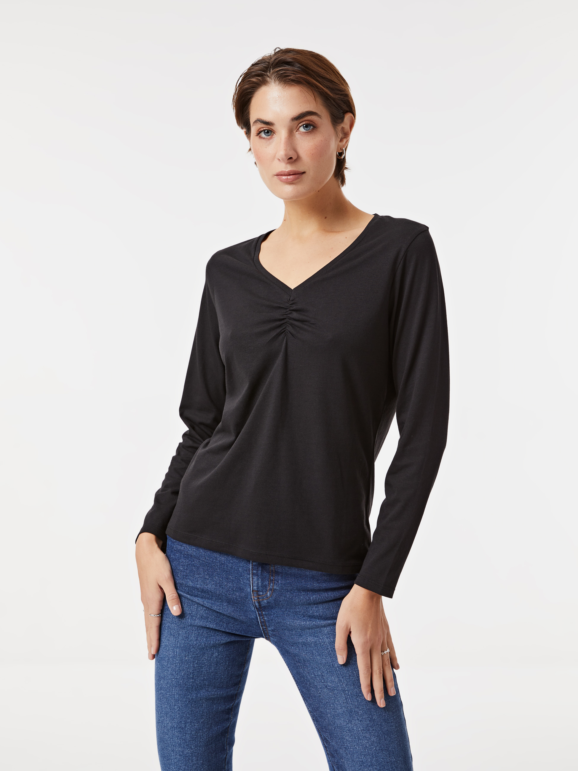 Camisola com franzido