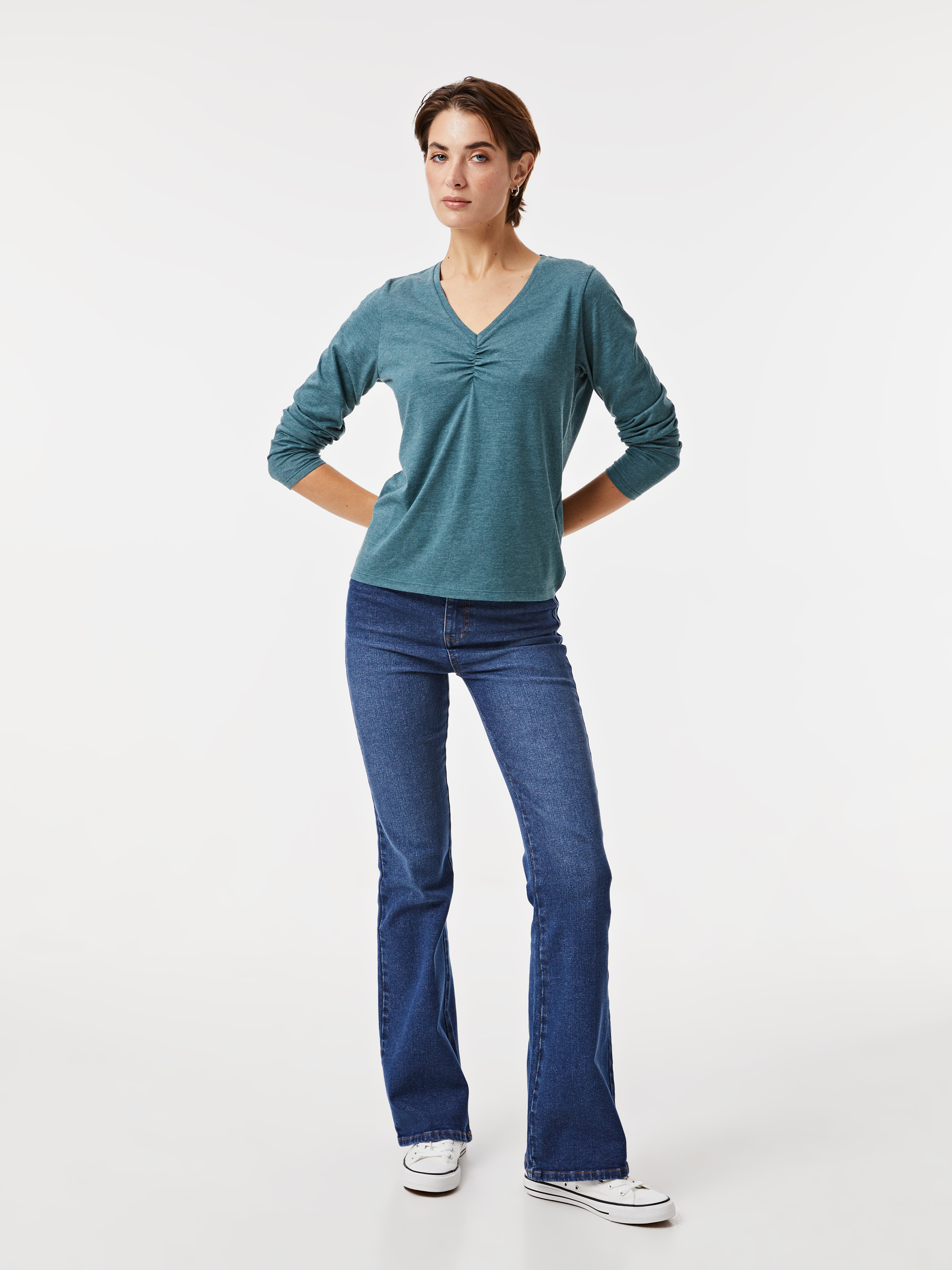 Camisola com franzido