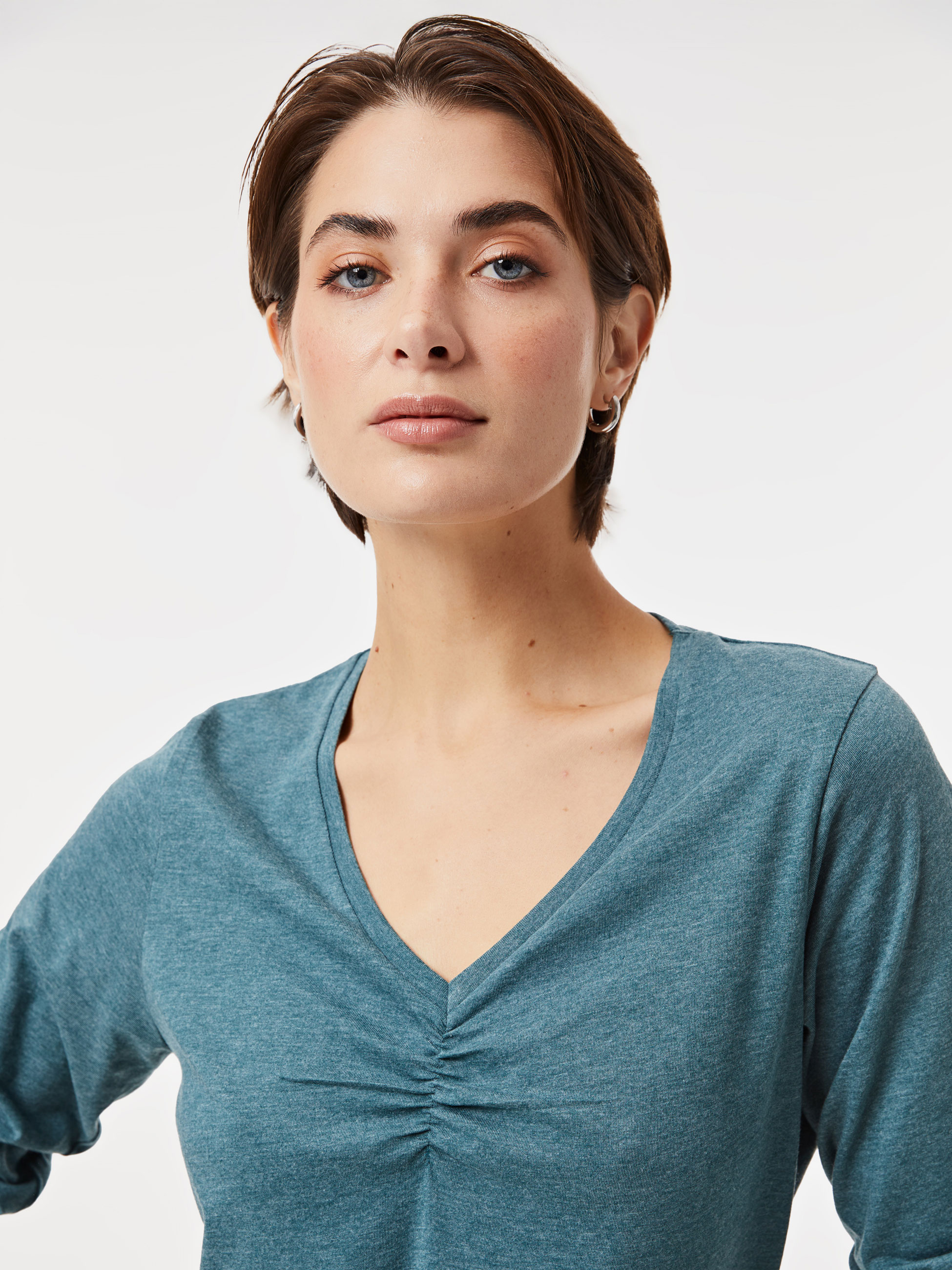 Camisola com franzido