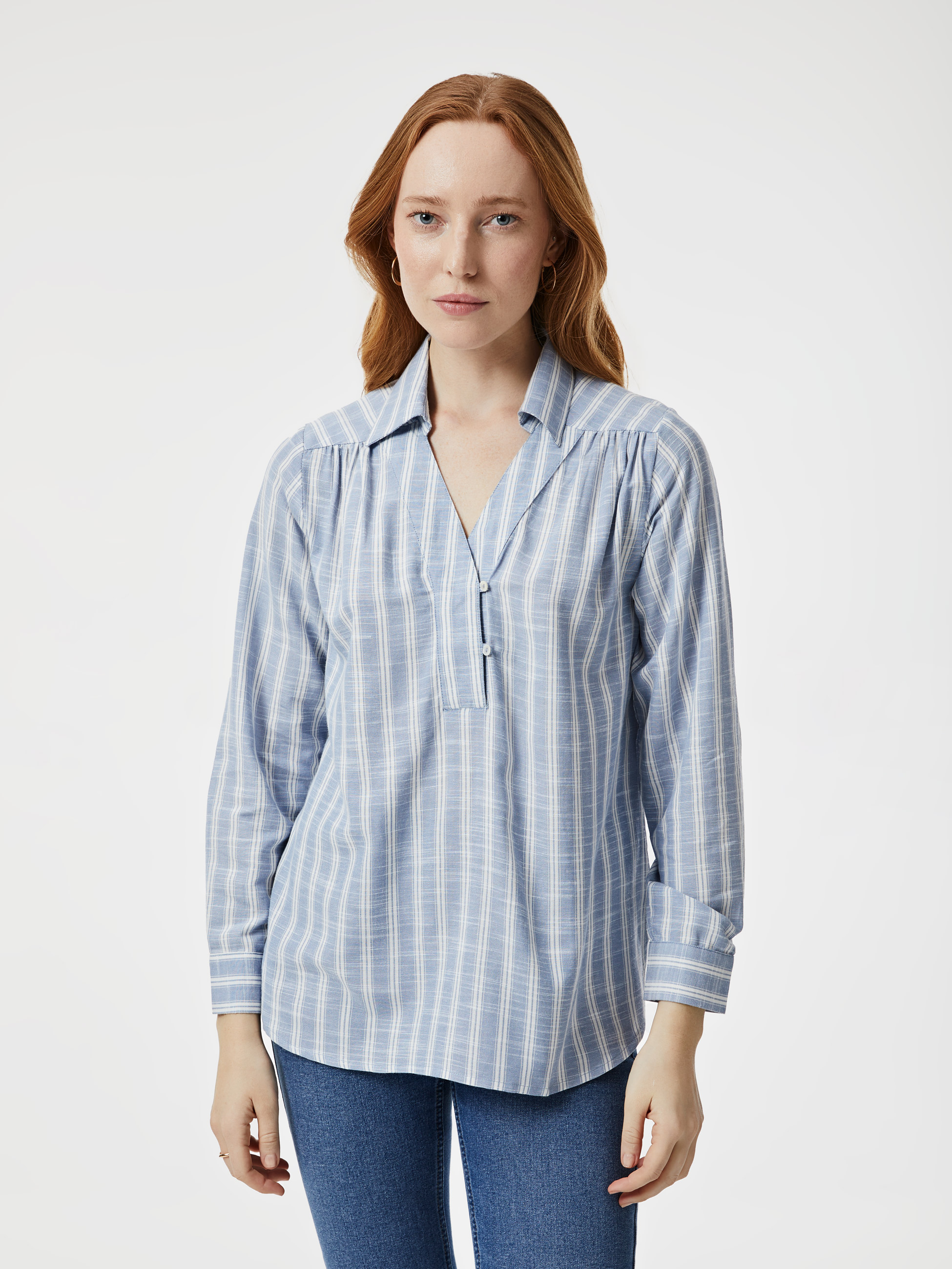 Blusa com decote em V