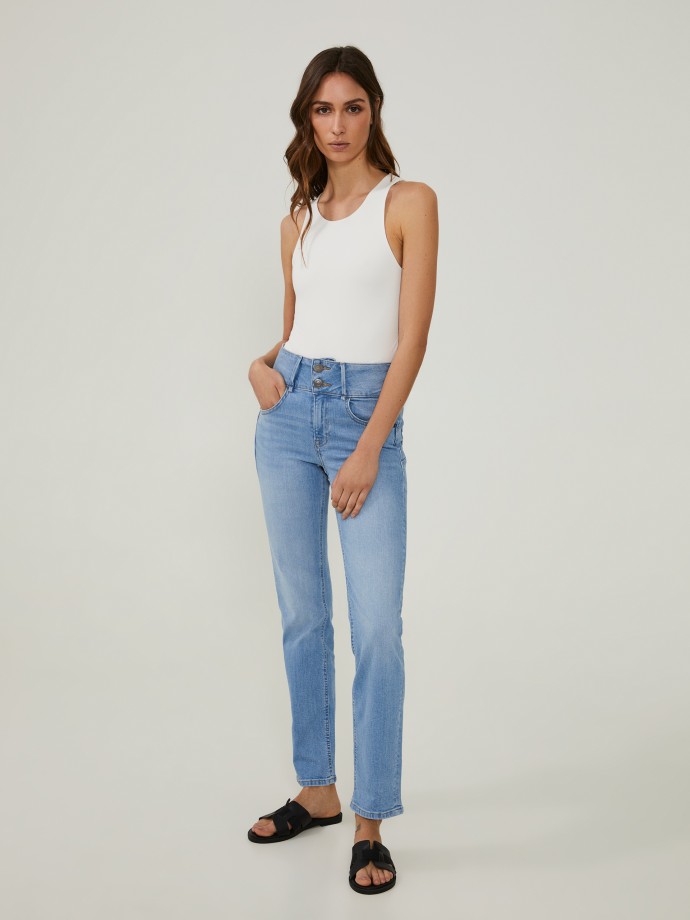 Jeans boto duplo