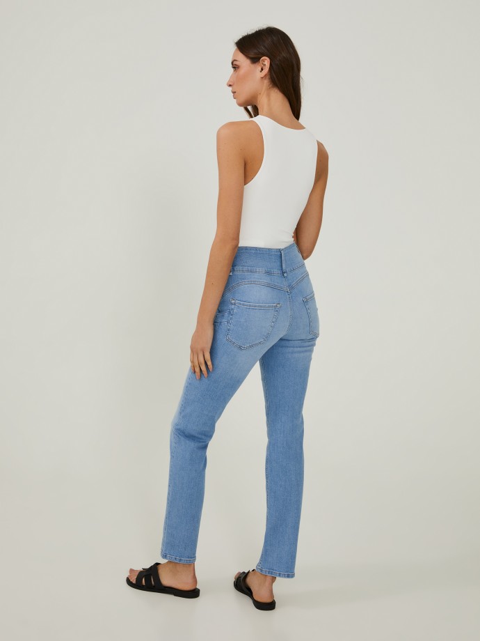 Jeans boto duplo