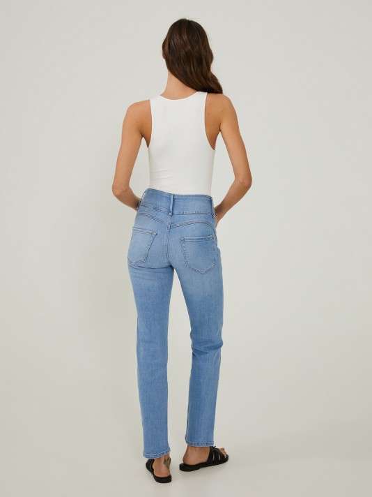 Jeans botão duplo Jeans botão duplo