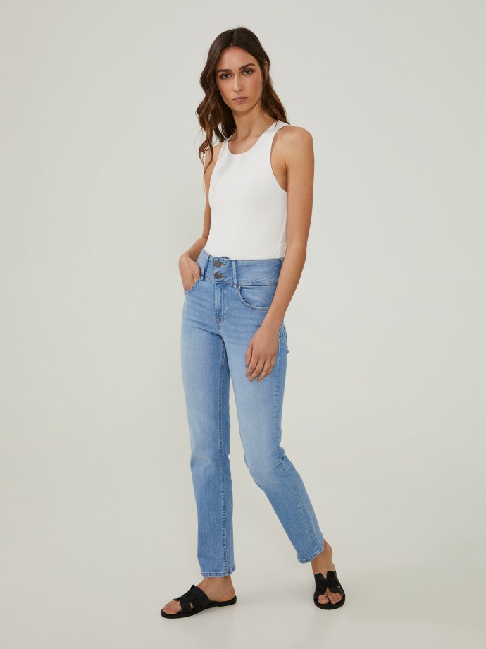 Jeans boto duplo