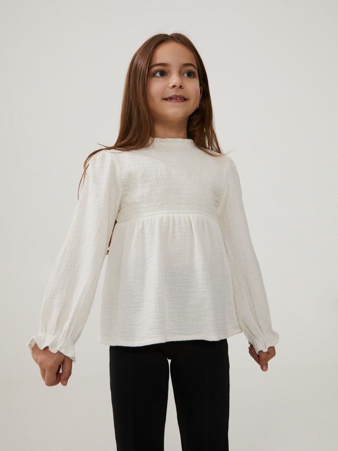 Blusa com smock