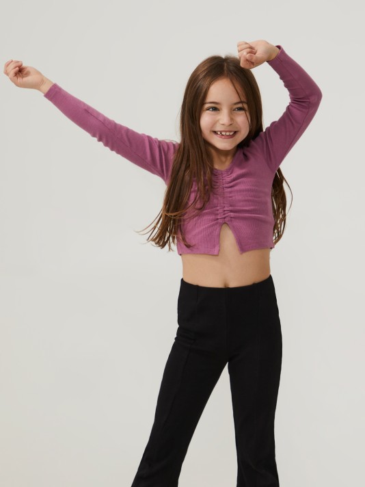 Crop top canelado Crop top canelado