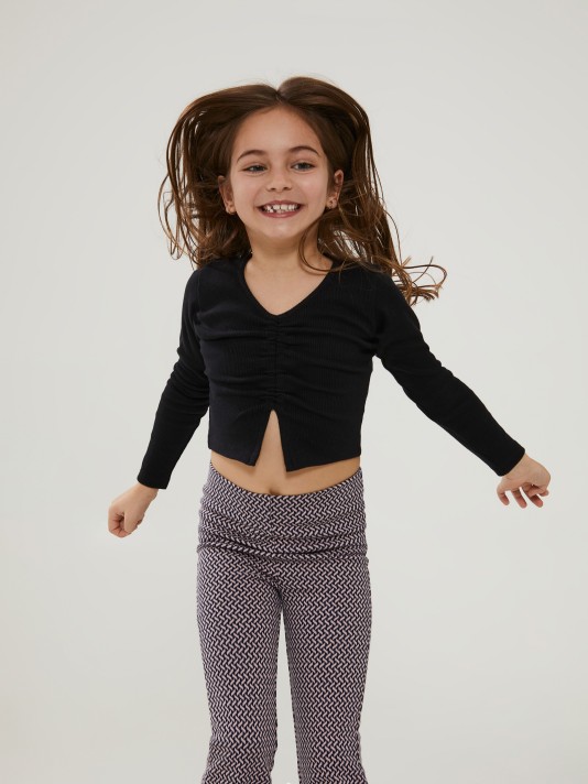 Crop top canelado Crop top canelado