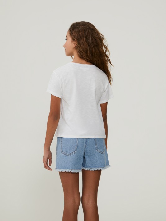 T-shirt com detalhe T-shirt com detalhe