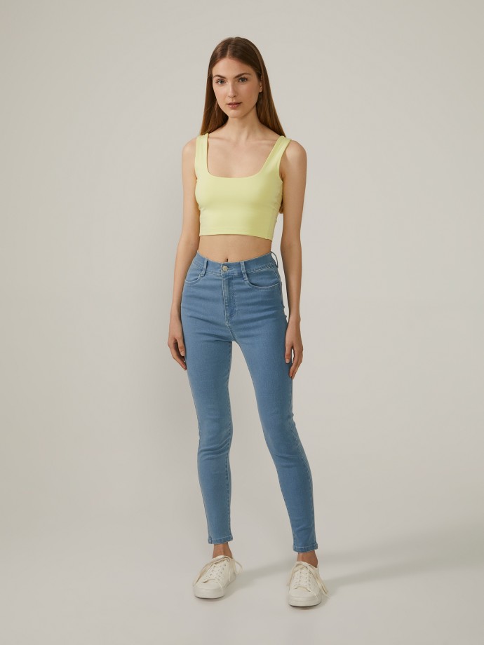 Crop top liso