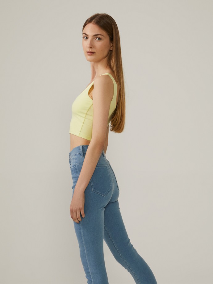 Crop top liso