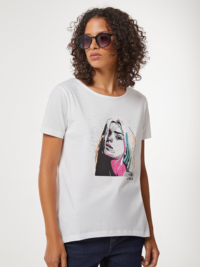 T-shirt estampada 