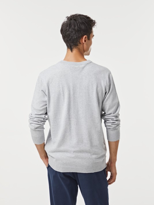 Pullover decote em V Pullover decote em V