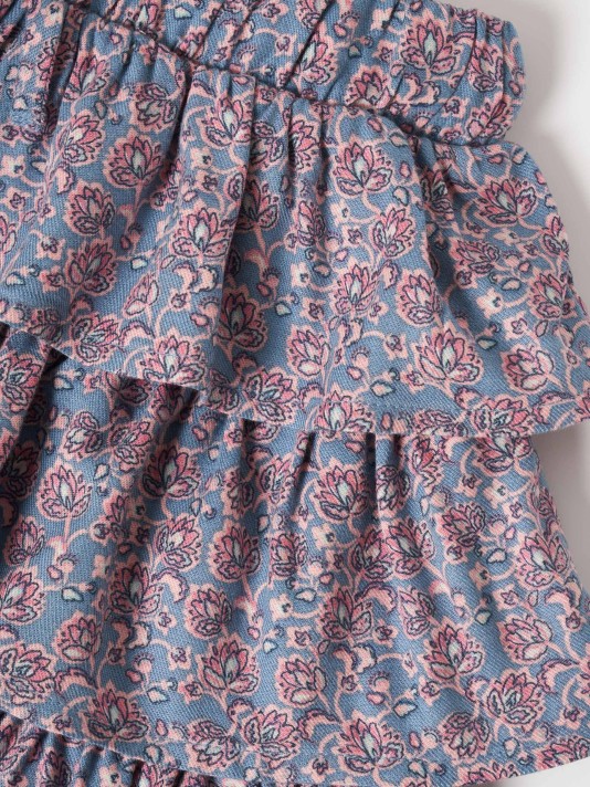 Saia com folhos Saia com folhos