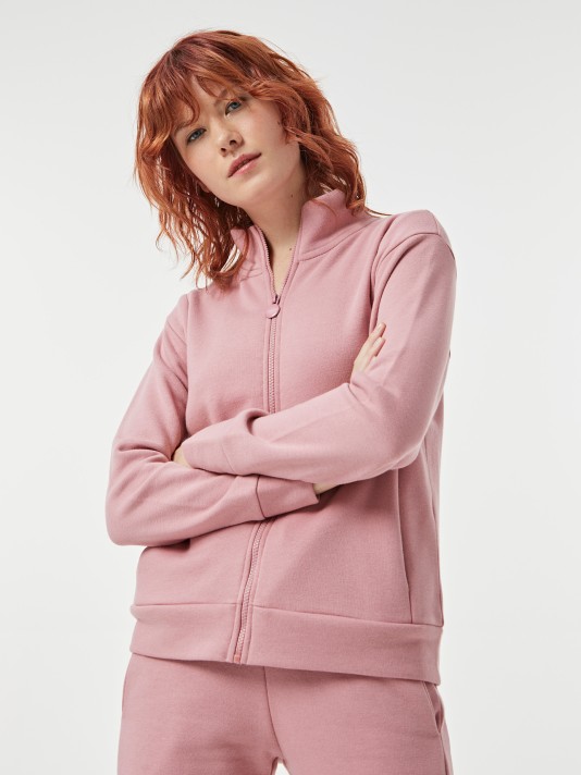 Casaco malha com fecho Casaco malha com fecho