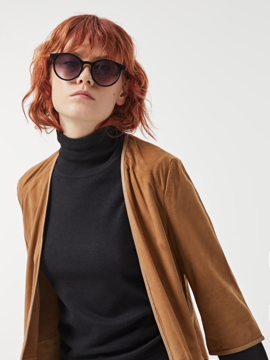 Casaco pele camurça Casaco pele camurça