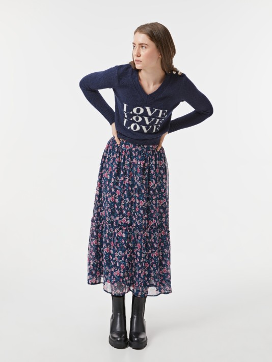 Saia estampada Saia estampada