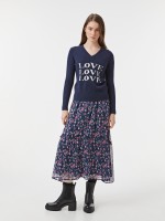 Saia estampada