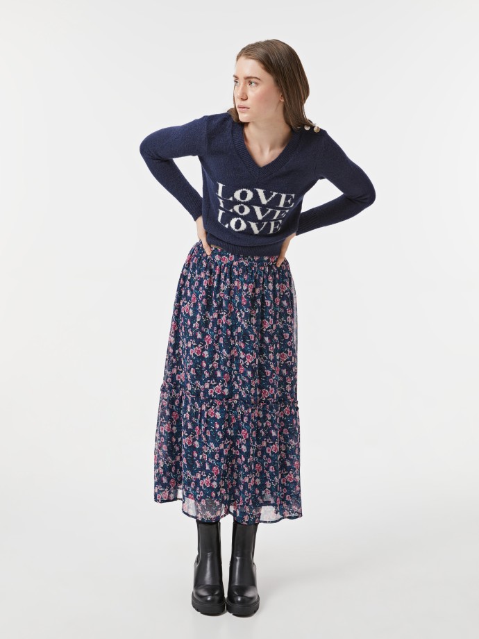 Saia estampada
