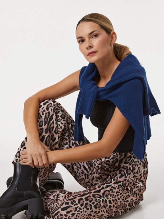 Calças com estampado animal Calças com estampado animal