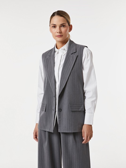 Colete às riscas Colete às riscas