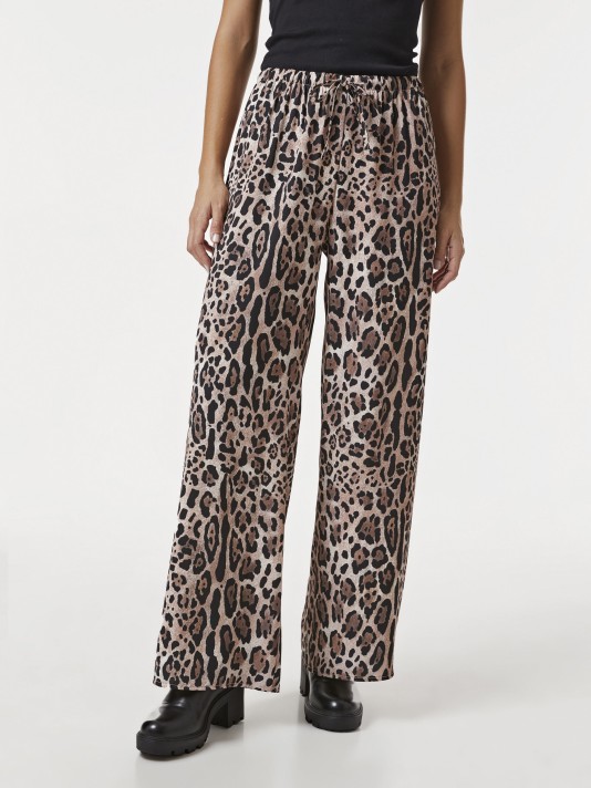 Calças com estampado animal Calças com estampado animal
