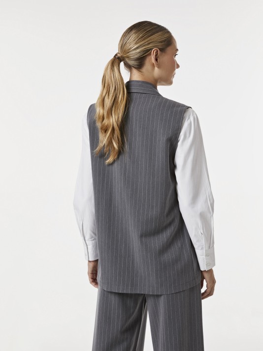 Colete às riscas Colete às riscas