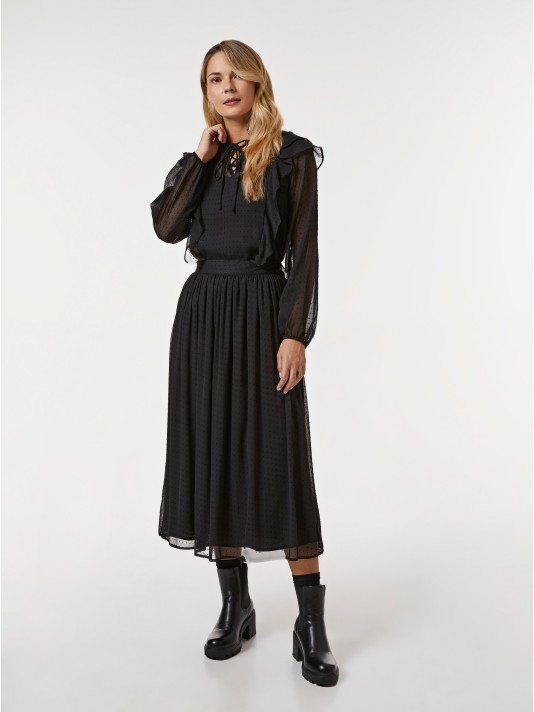 Blusa com folhos Blusa com folhos