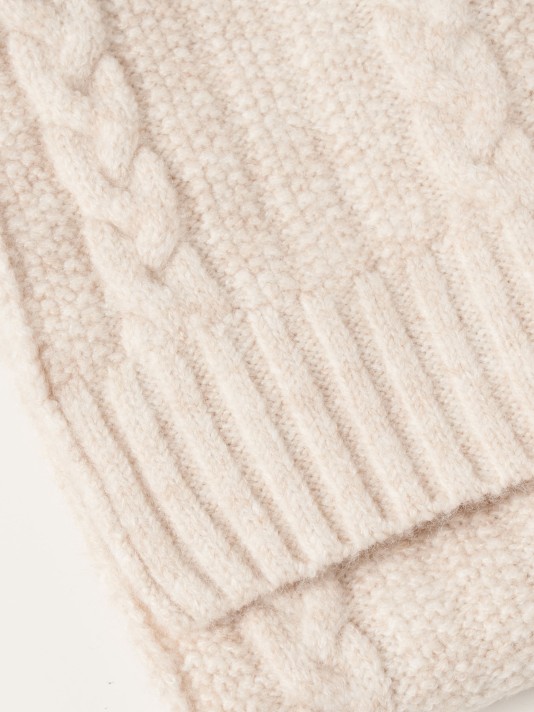 Cachecol malha entrançada Cachecol malha entrançada