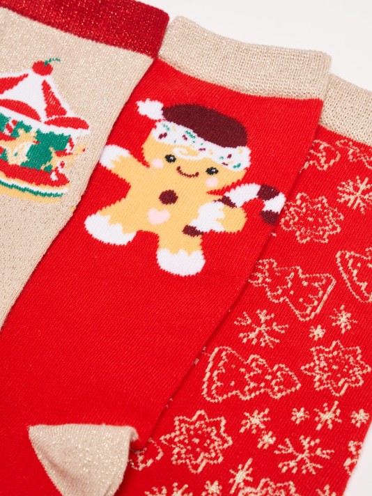 Pack 3 Pares de Meias Natal Pack 3 Pares de Meias Natal