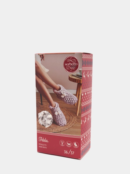 Pantufas com pompons Pantufas com pompons