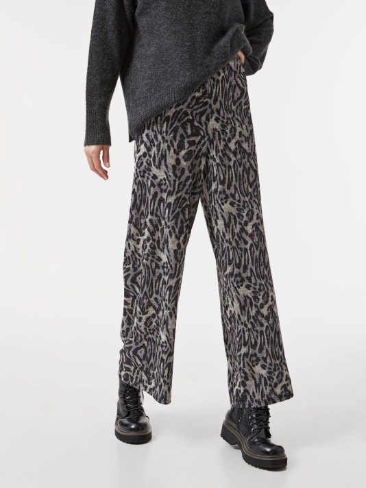 Calças em malha estampadas Calças em malha estampadas