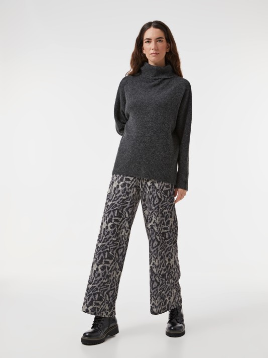 Calças em malha estampadas Calças em malha estampadas