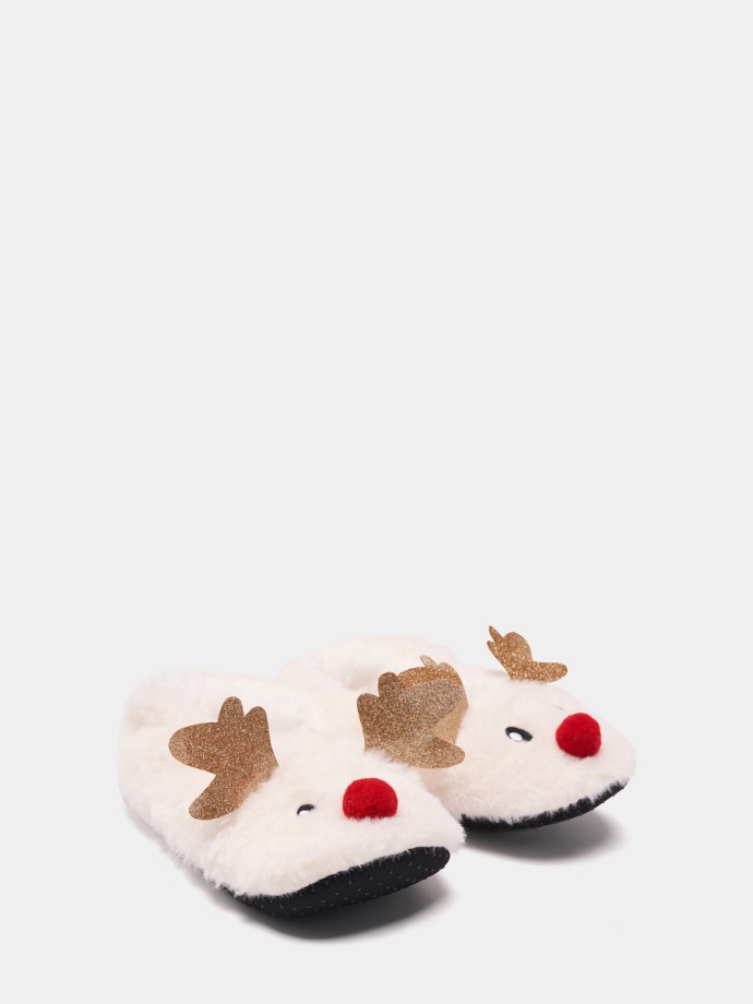 Pack pantufas e mscara de dormir Natal