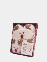 Pack pantufas e mscara de dormir Natal