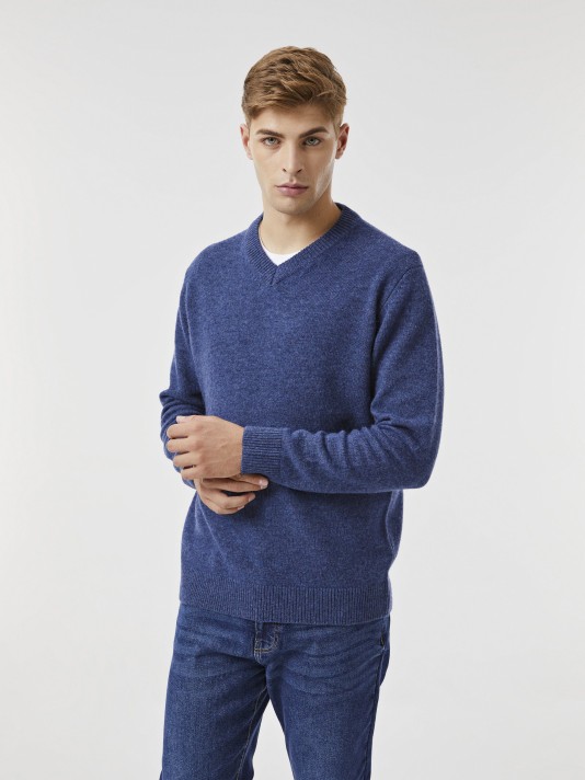 Pullover decote em V