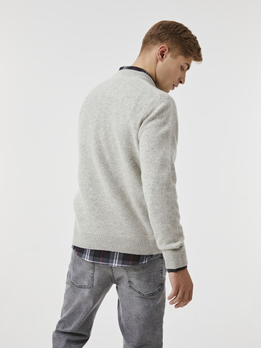 Pullover decote em V Pullover decote em V