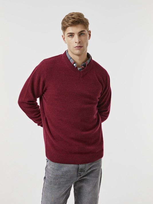 Pullover decote em V