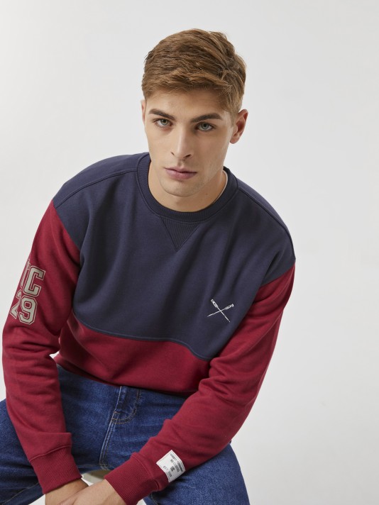 Sweatshirt bicolor