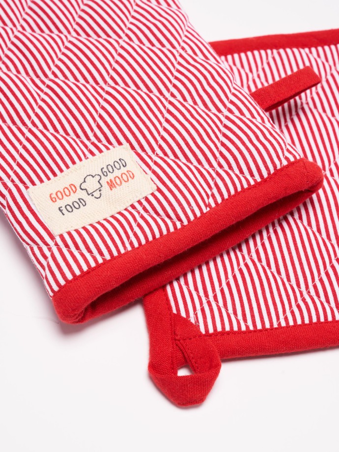 Conjunto de Luva e Pega de Cozinha