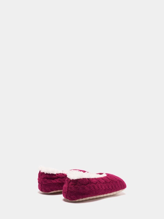 Pantufas efeito entrançado Pantufas efeito entrançado