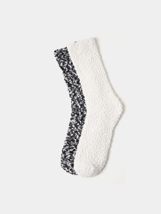 Pack 2 pares meias chenille