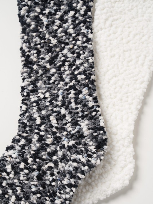 Pack 2 pares meias chenille Pack 2 pares meias chenille