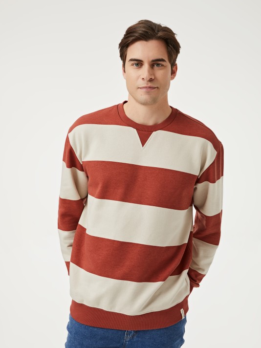 Sweatshirt s riscas
