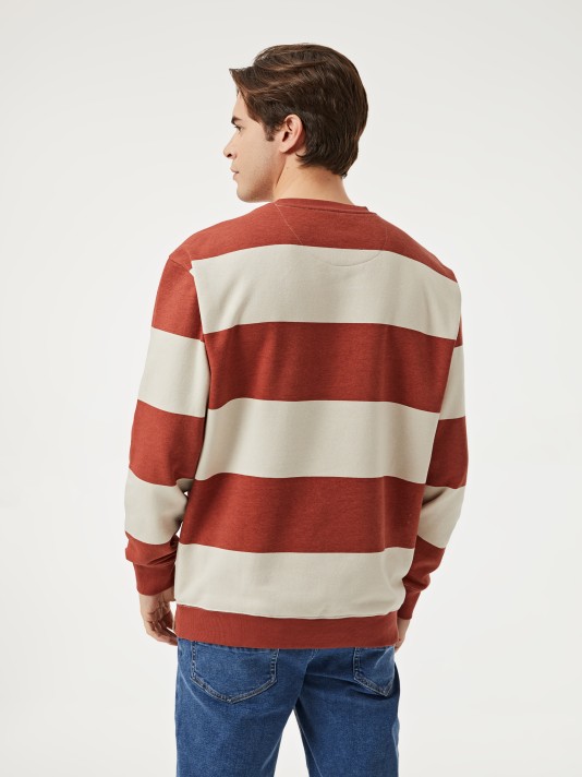 Sweatshirt às riscas Sweatshirt às riscas